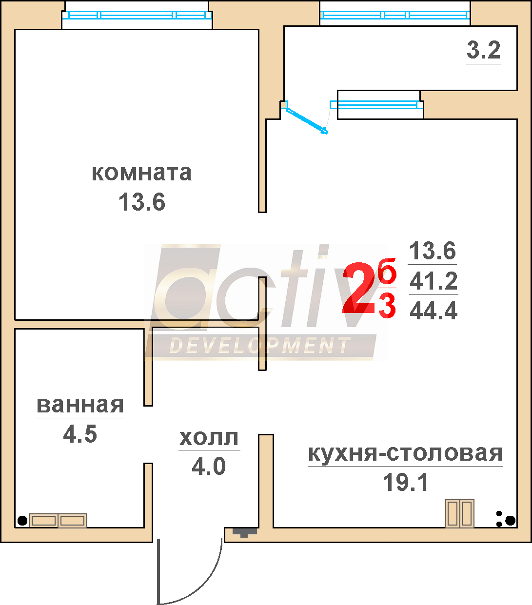 Квартира №223. 1 Очередь. 3 подъезд. 4 этаж. Квартира №223. 1 Очередь. 3 подъезд. 4 этаж.